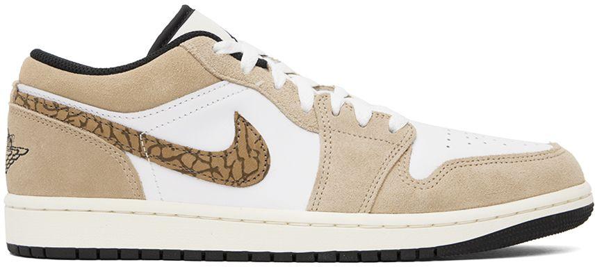 tan and green jordans