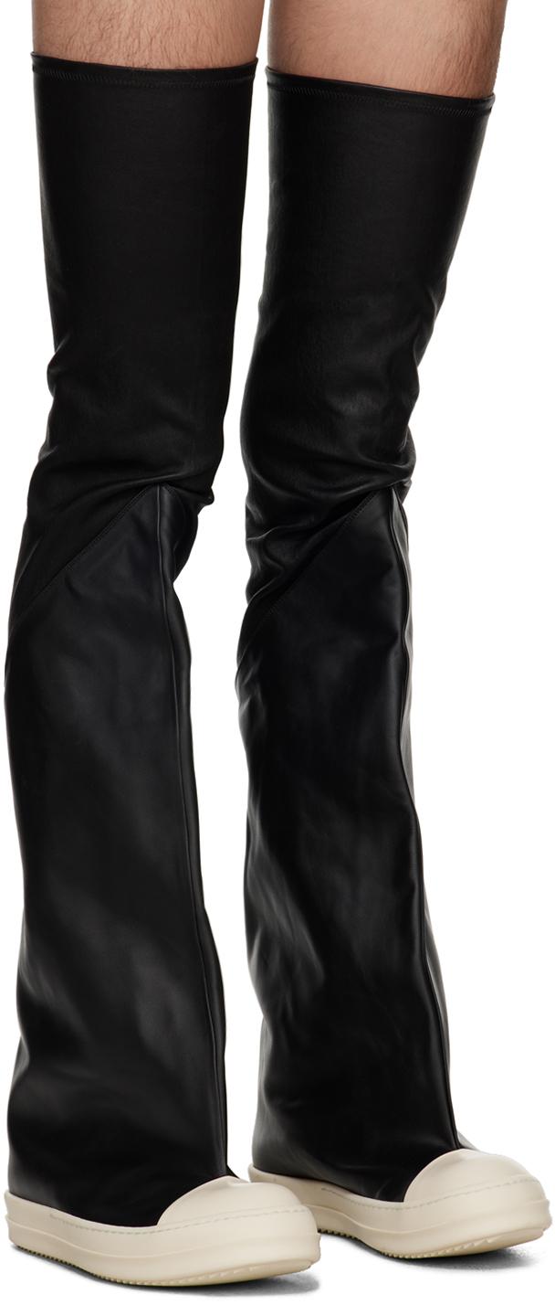 Rick Owens Black Flared Thigh High Sneakers for Men | Lyst Rick 