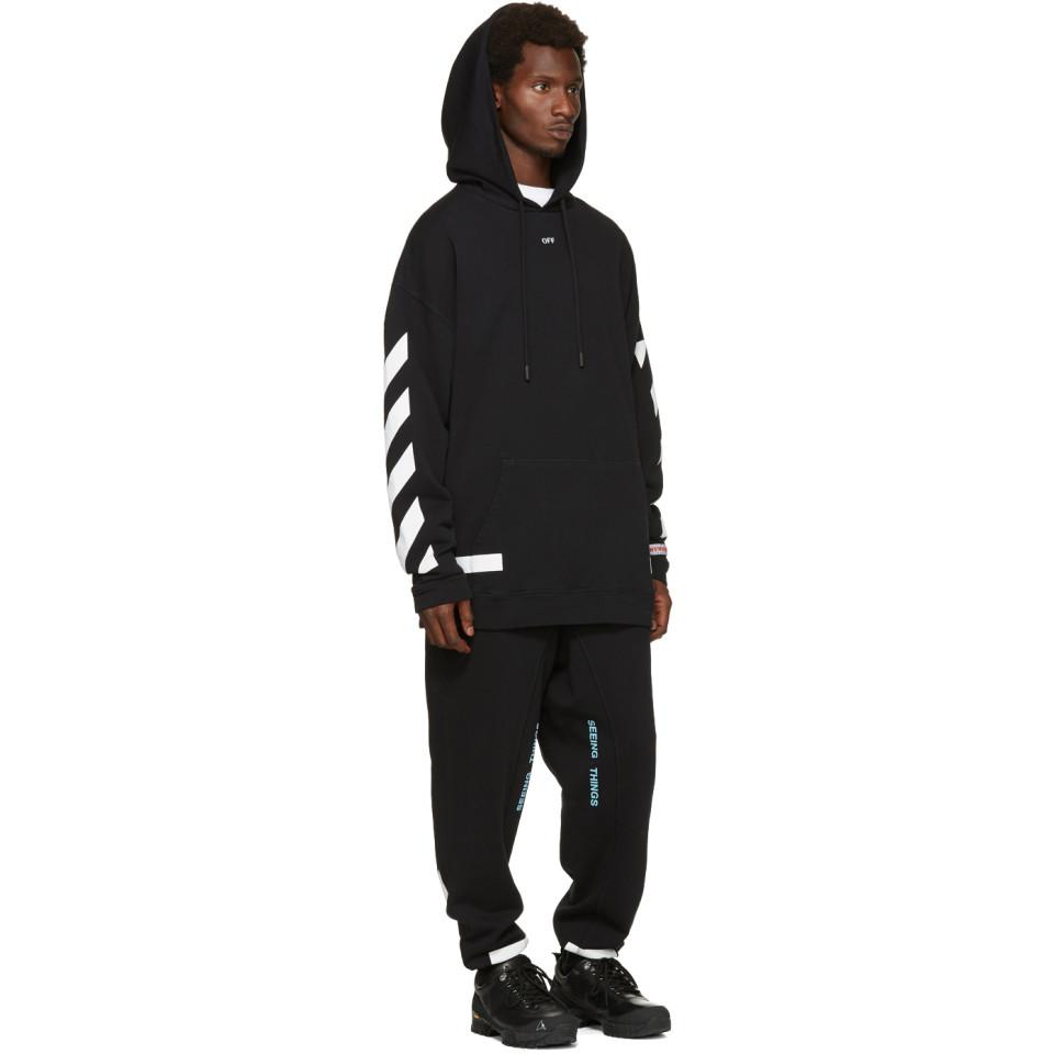 Off-White c/o Virgil Abloh Diag Arrows Over Hoodie in Black for 