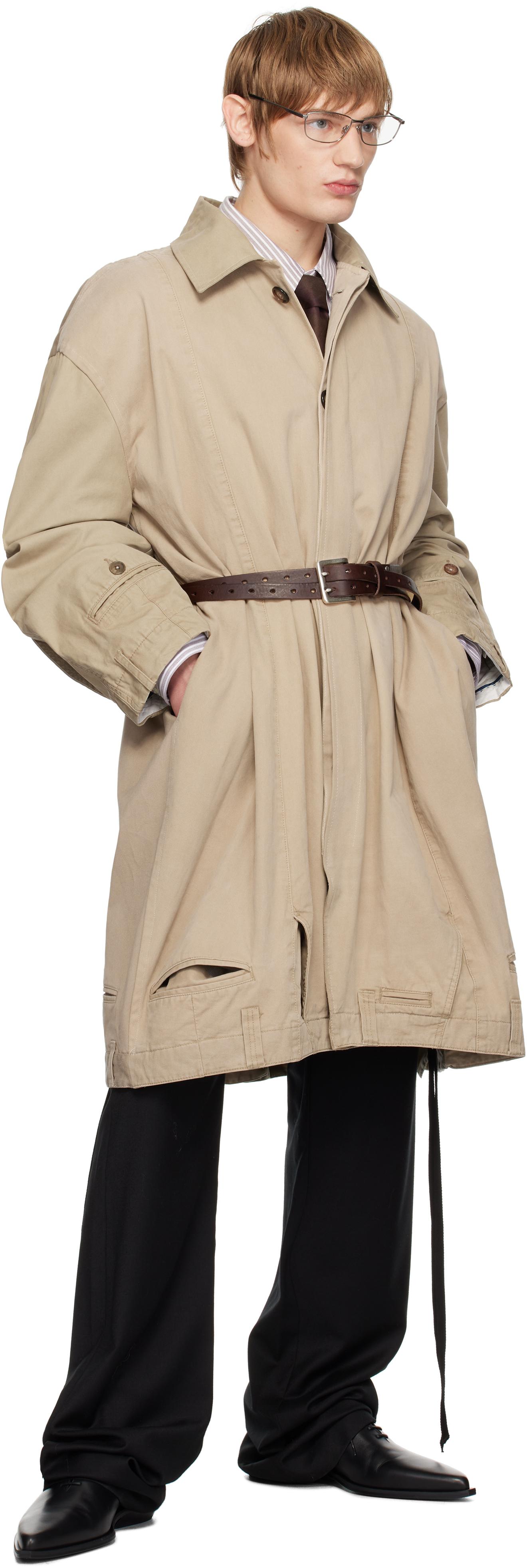 【関税込み】HODAKOVA Upside Down Chino トレンチコート hodakova-BEIGE-Upside-Down-