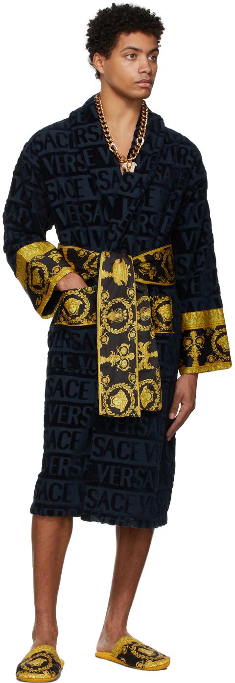 Versace Gold u0026 Crystal Palazzo Dia Chain Necklace in Metallic for Men | Lyst