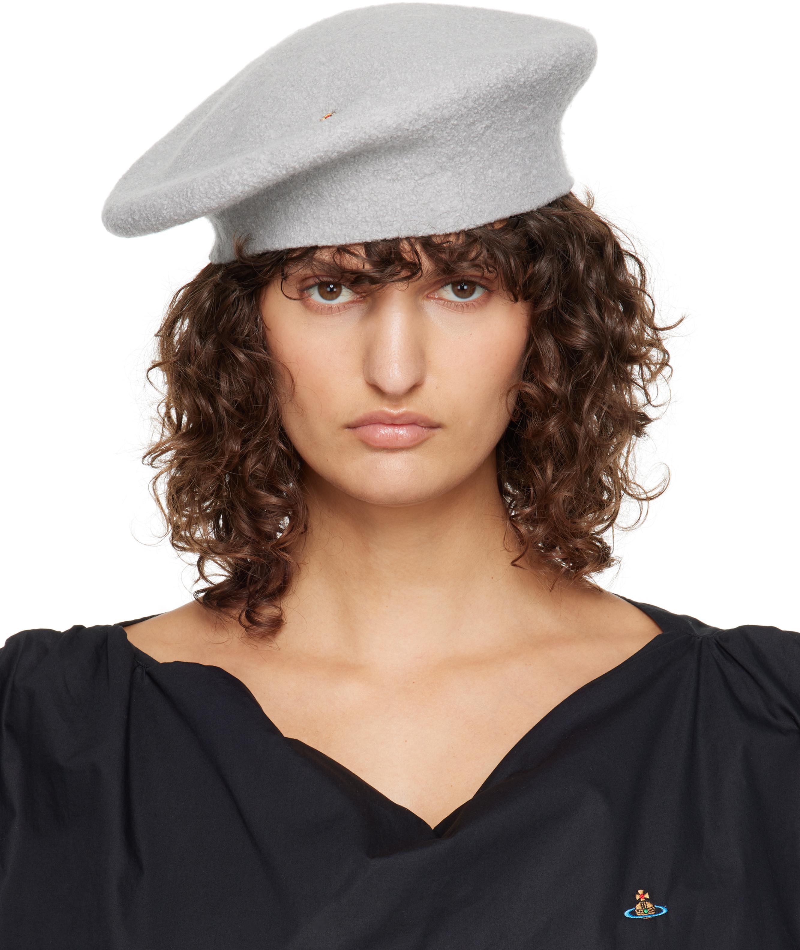 Vivienne Westwood ウール ベレー帽 ネイビー（メゾン