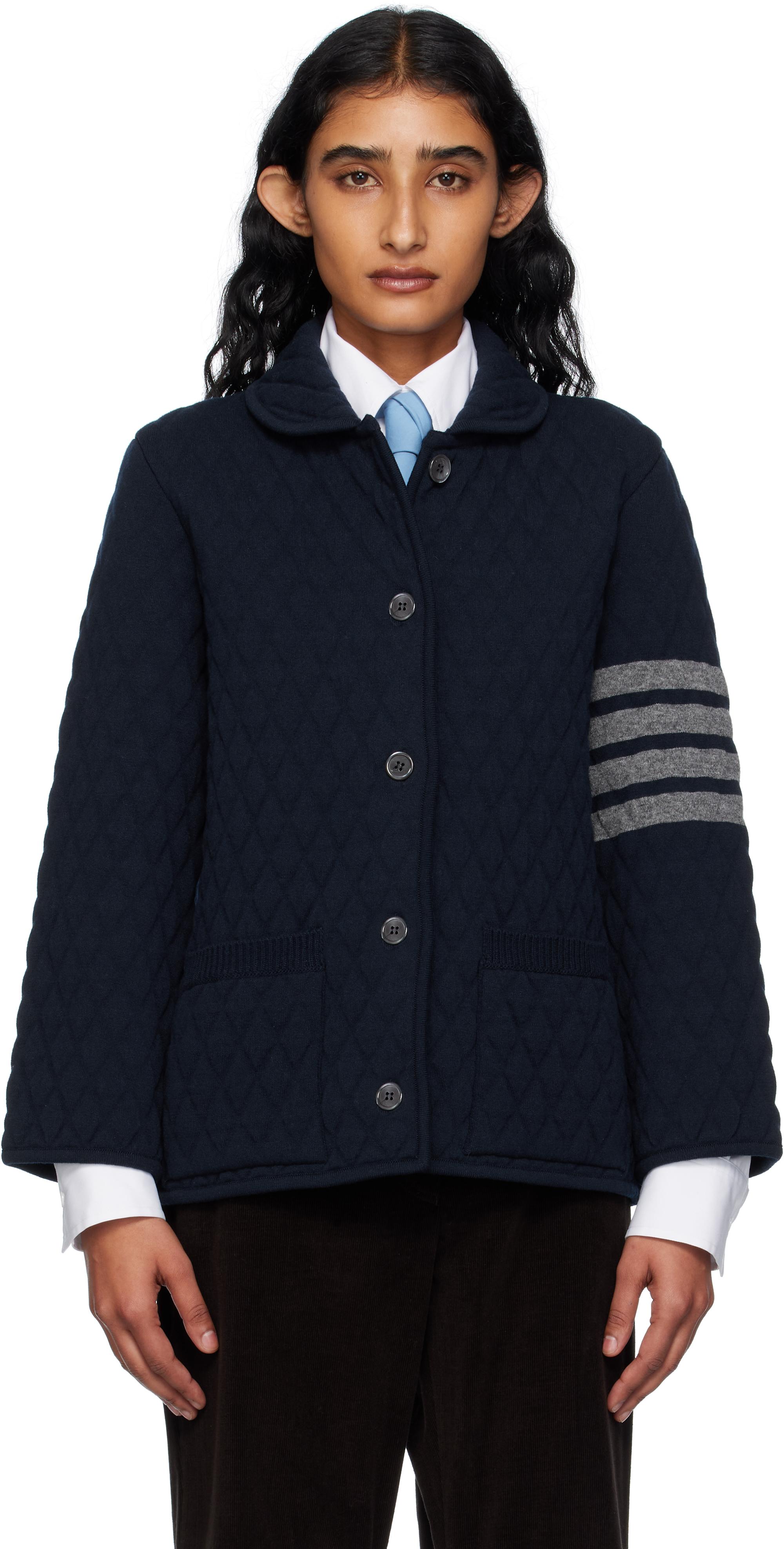 ジャケット THOM BROWNE SINGLE-BREASTED COLLARLESS JACKET 18220927_38994548_600.jpg