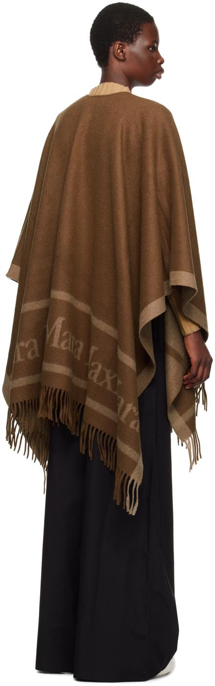 MaxMara ジャカードロゴウールポンチョ