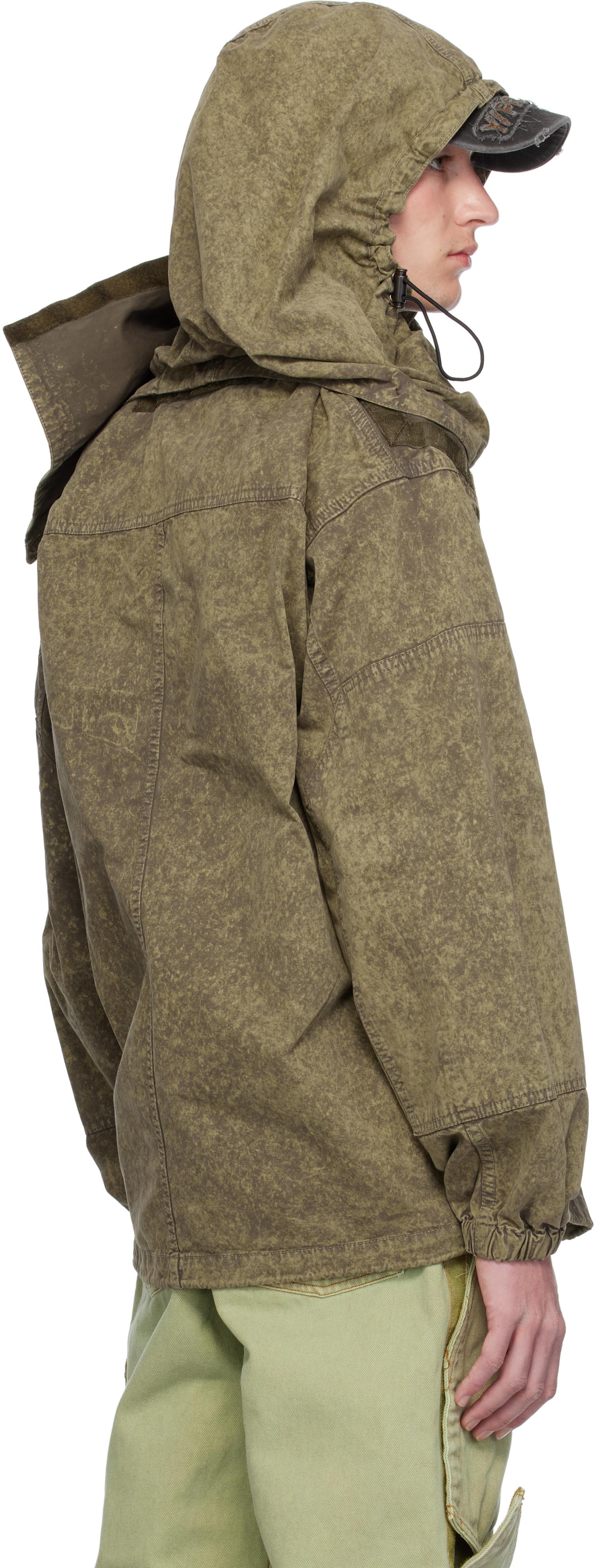 Y. Project Khaki Velcro Cargo Jacket in Green for Men | Lyst