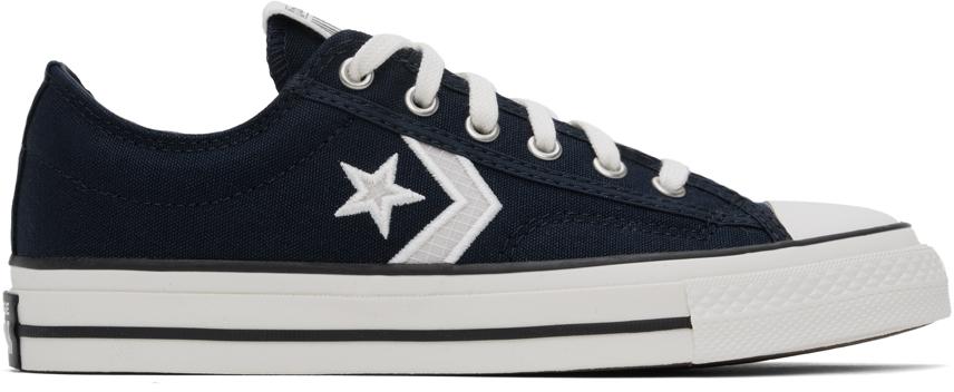 Black converse star player best sale