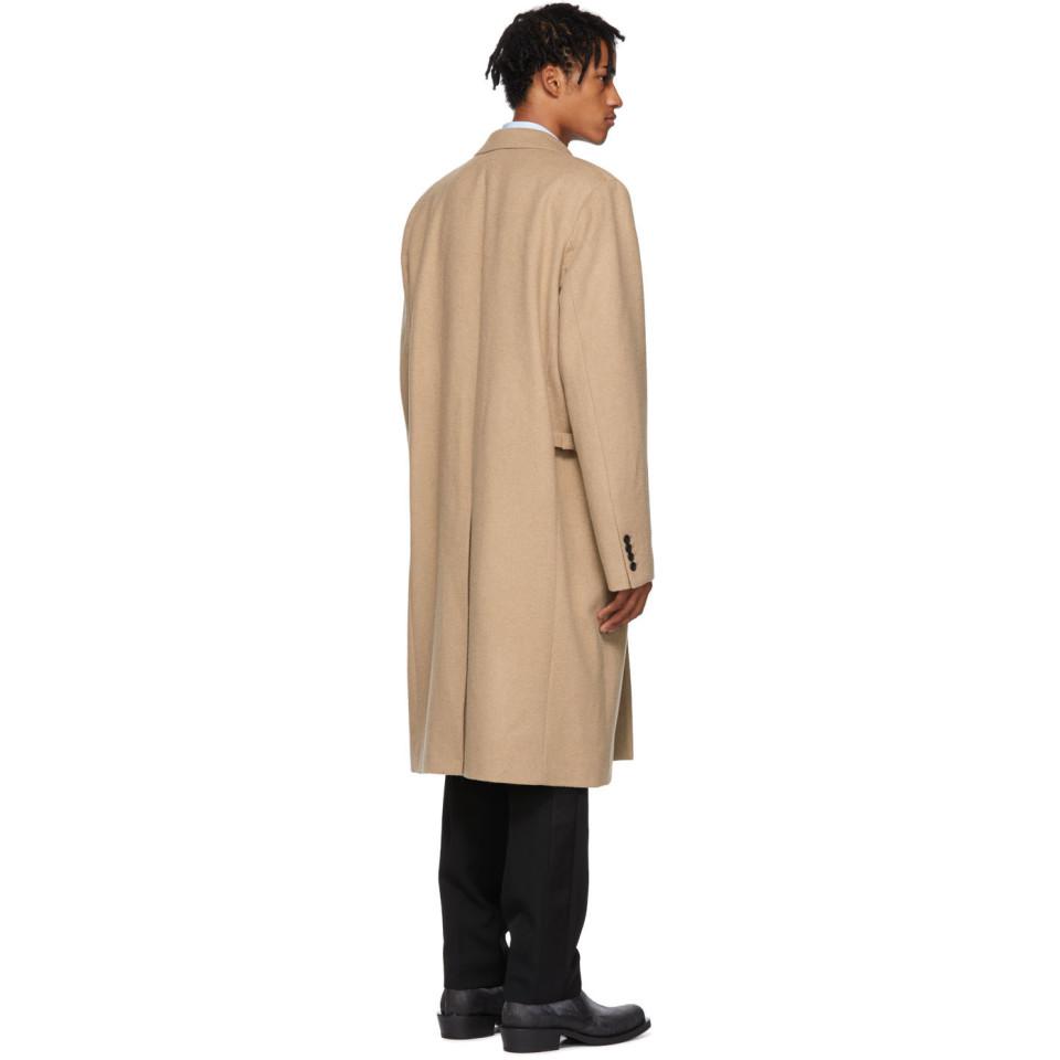 helmut lang camel coat