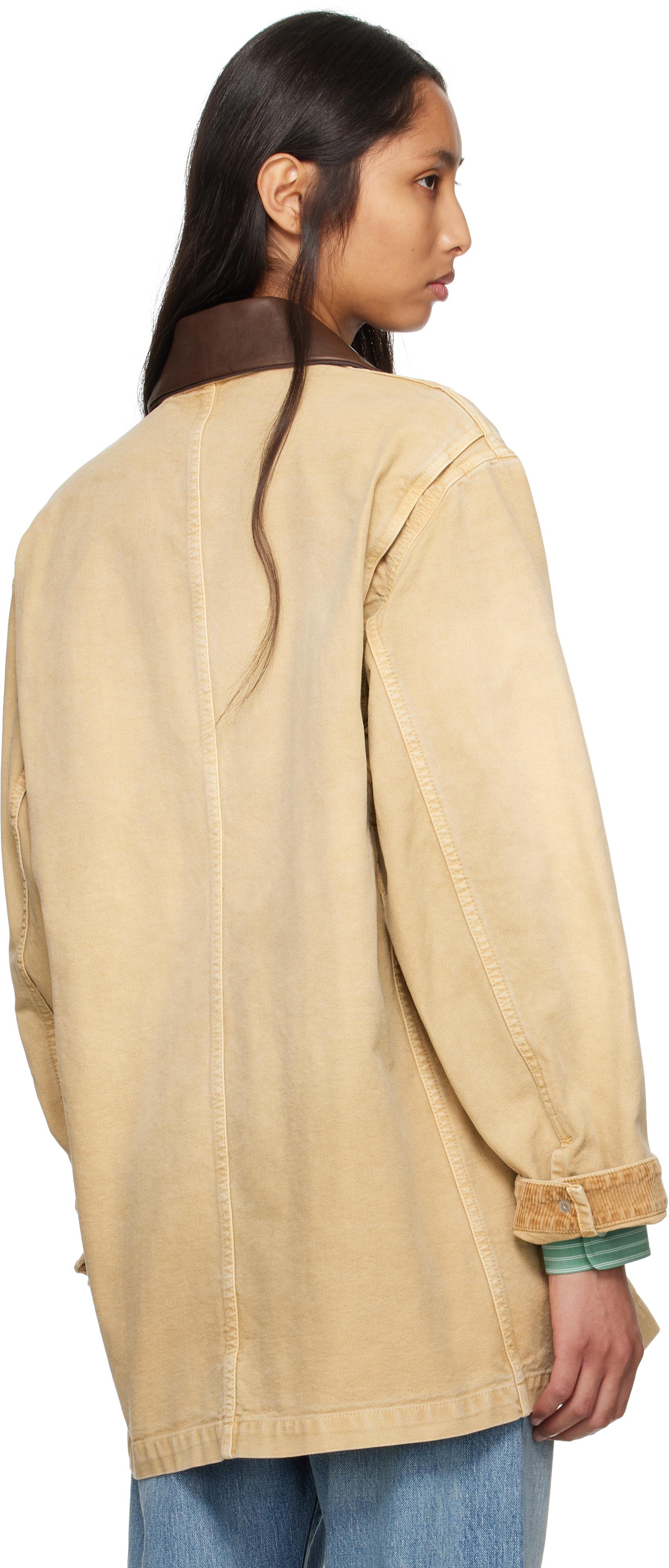 AURALEE Organic Cotton Duck Jacket in Natural | Lyst