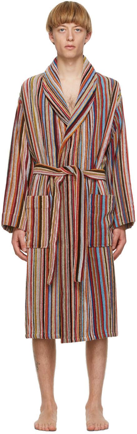 PAUL SMITH Signature Stripe Dressing Gown Bath Robe MEDIUM *Mainline Collection* 