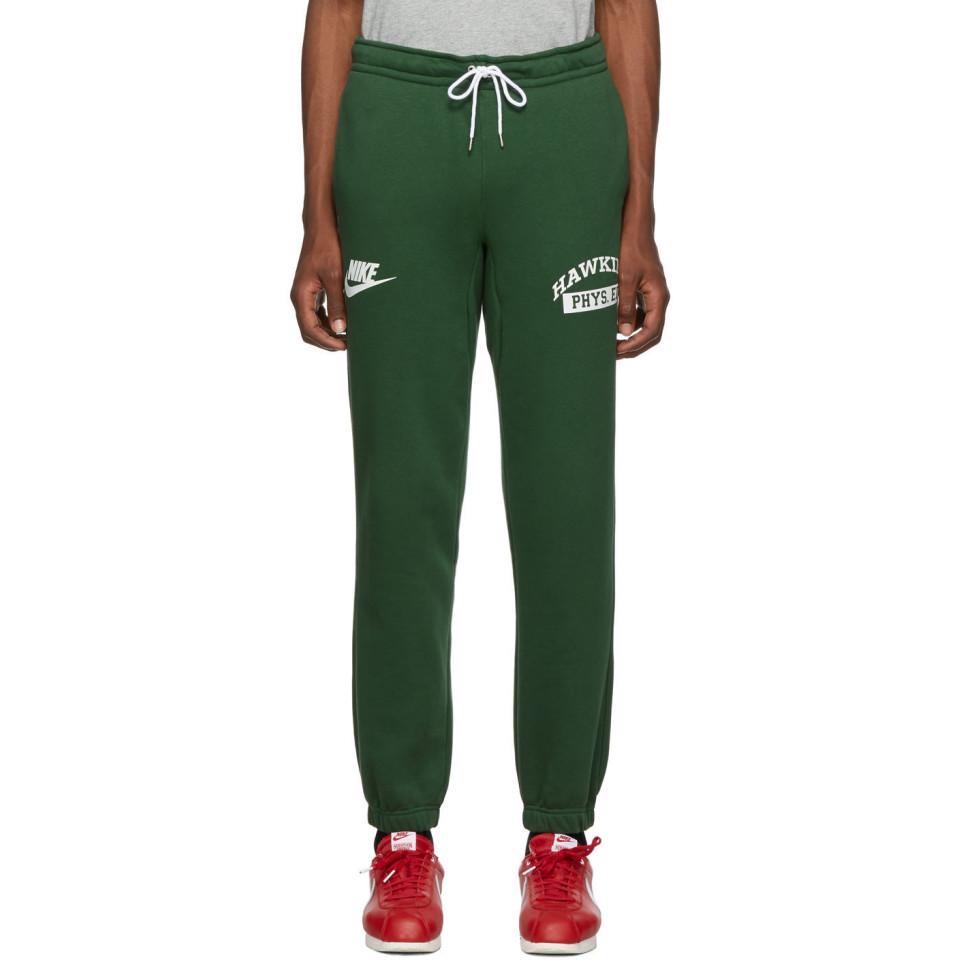 Nike Cotton Green Stranger Things Edition Hawkins High Sweatpants for Men |  Lyst