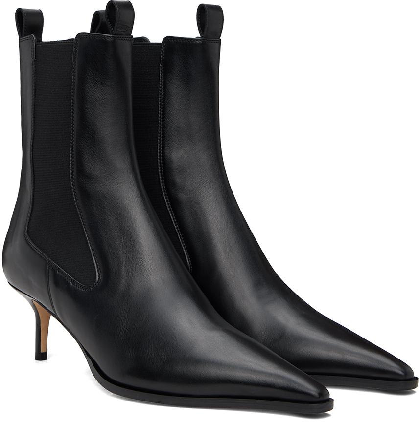 【関税込み】Aeyde ブラック Valeria チェルシーブーツ Valeria Leather Chelsea Ankle Boots – Aeyde