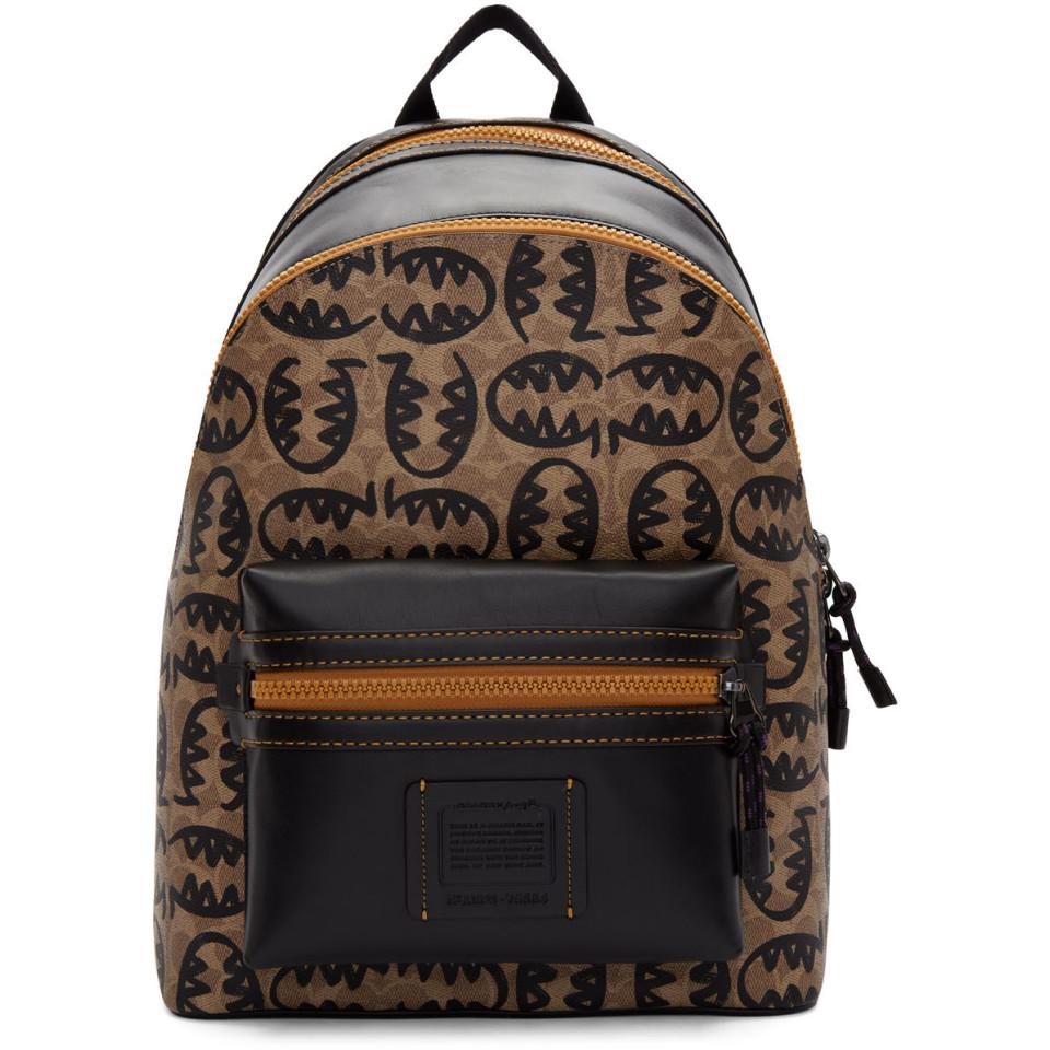 COACH Academy Backpack In Signature Canvas With Rexy By Guang Yu in