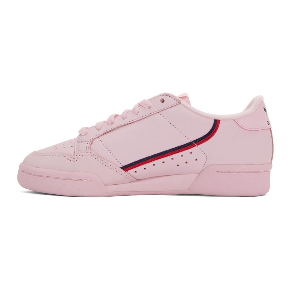 adidas continental pink and red