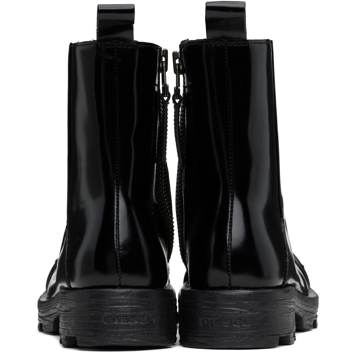 DIESEL D-Hammer Bt Zip D Boots in Black for Men | Lyst