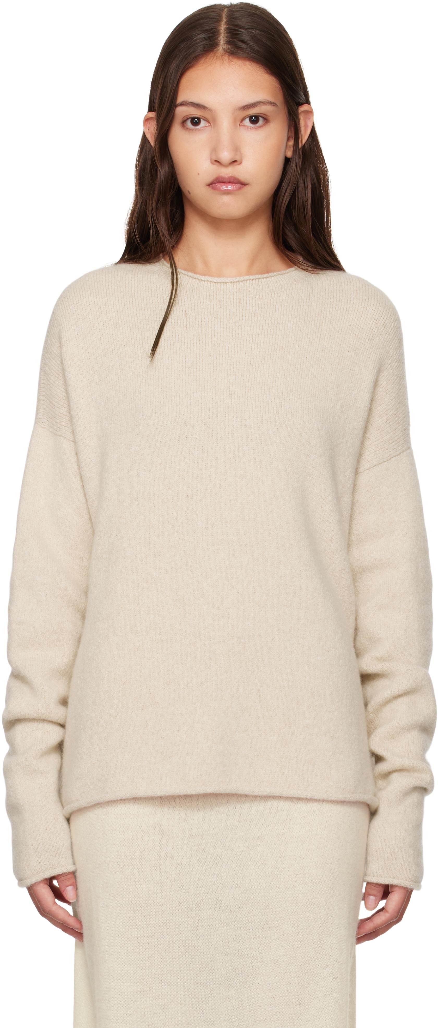 Lauren Manoogian ボートネックセーター Lauren Manoogian Double Knit Boatneck in Cinder