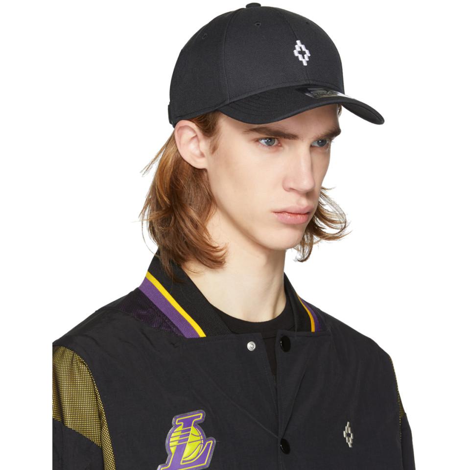 mord i går marts Marcelo Burlon Wool Black Starter Edition Cross Cap for Men - Lyst