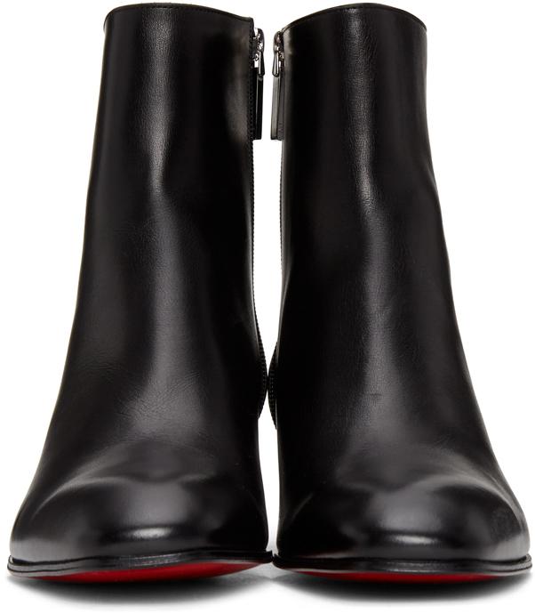 Christian Louboutin Boots Black Leather ref.432925 - Joli Closet