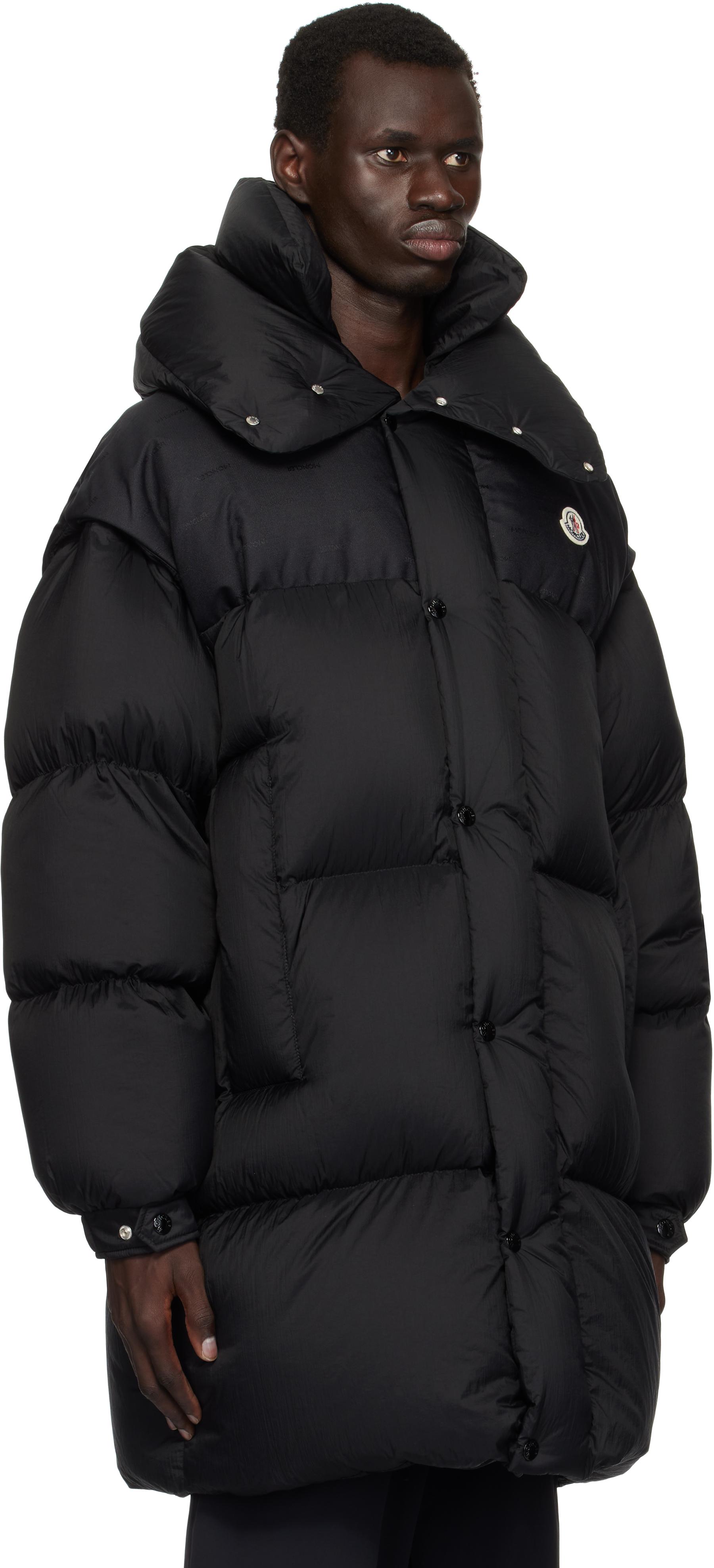 Moncler メンズ ブラック Verone リバーシブル ロング ダウン 