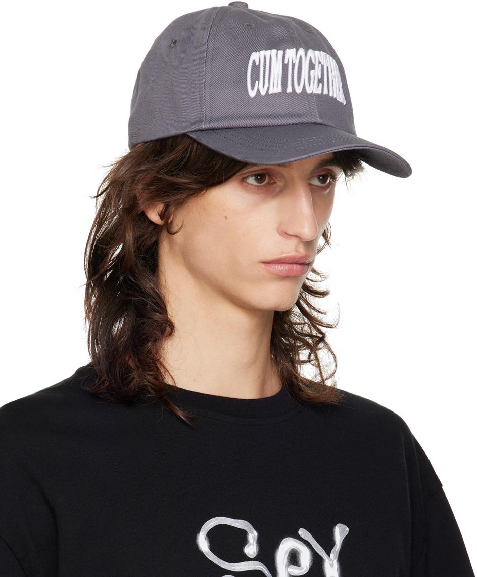 Carne Bollente CUM TOGETHER cap キャップ Carne Bollente Gray 'Cum Together' Cap Carne Bollente