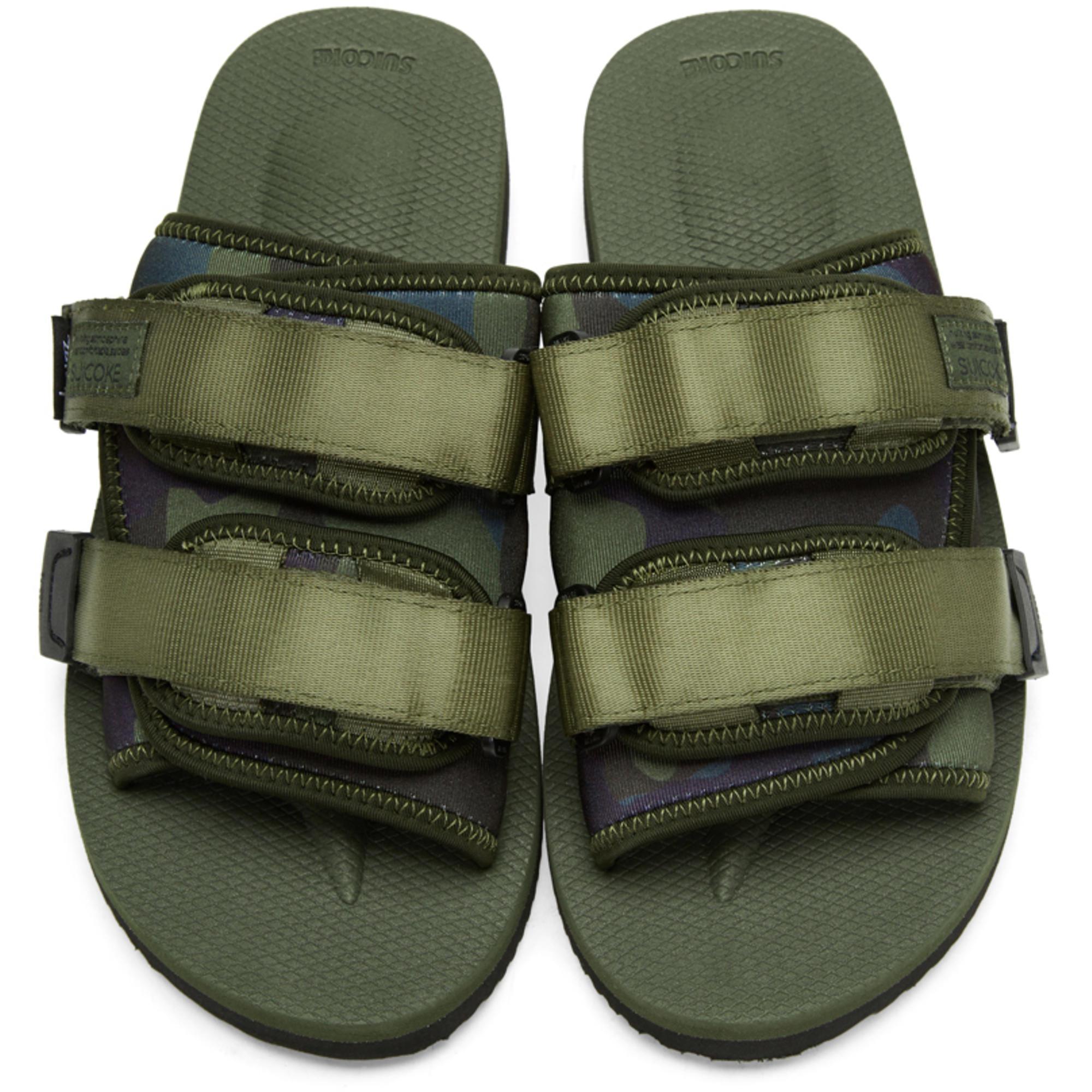 Suicoke Synthetic Green Stussy Edition Moto Sandals for