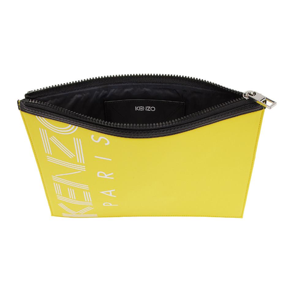 pochette kenzo jaune