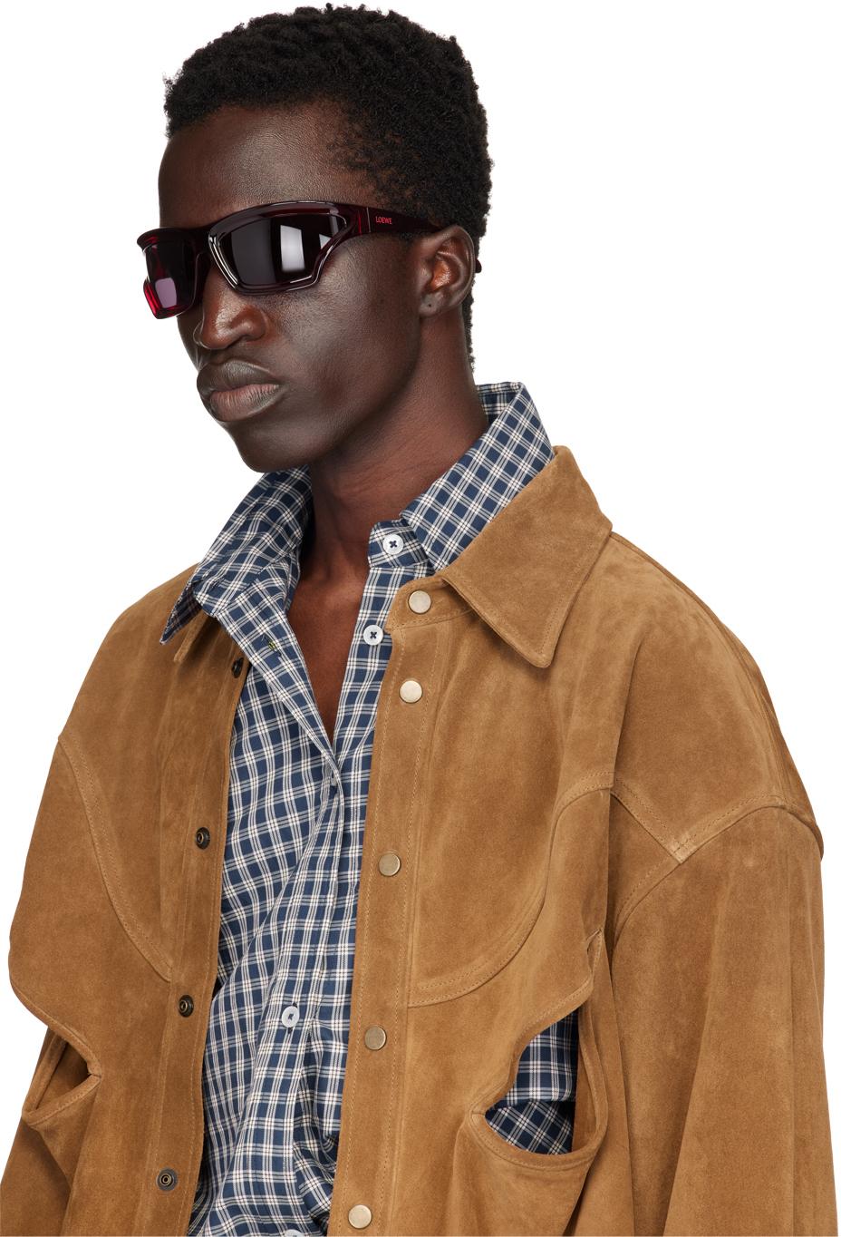 LOEWE ロエベ サングラス \"ARCH MASK\" SUNGLASSES Arch Mask sunglasses Brown - LOEWE