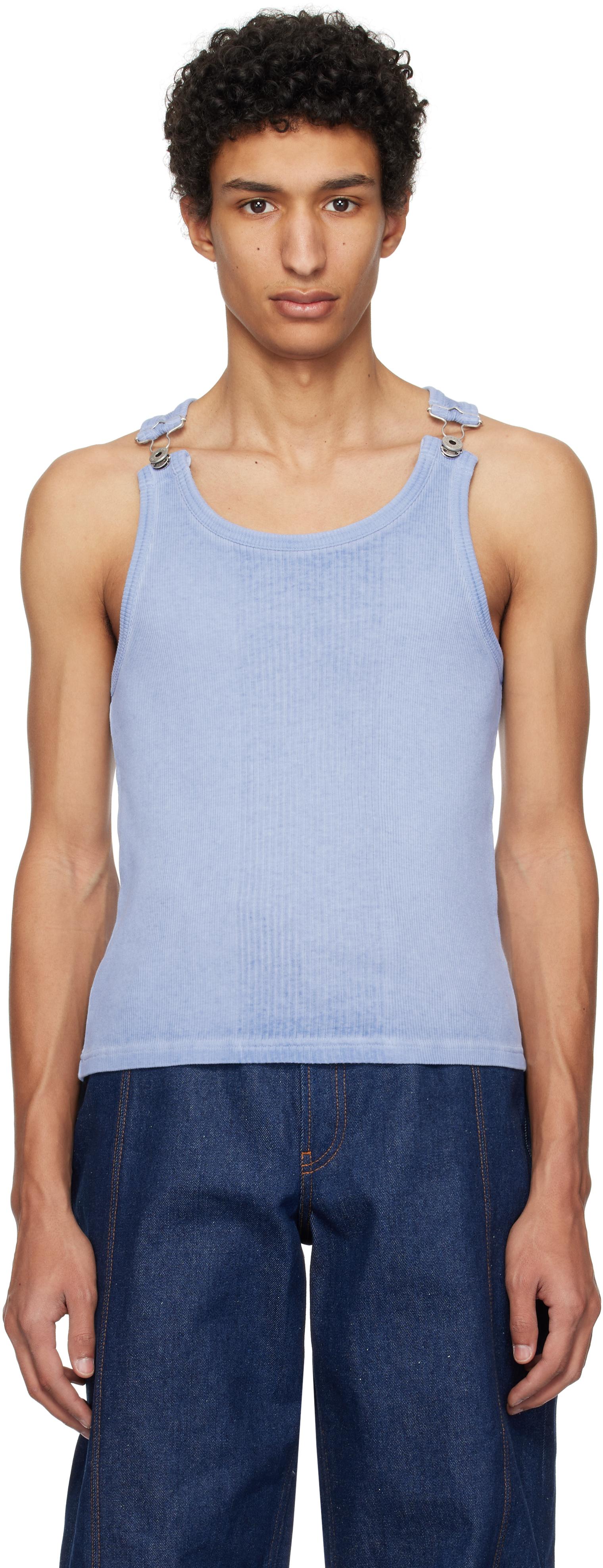Jean Paul Gaultier 'The Straps' Tank Top in Blue for Men | Lyst