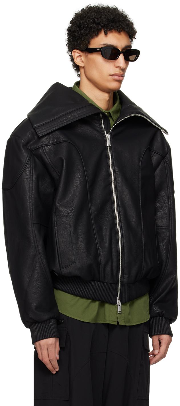 Han Kjobenhavn Memory Faux-Leather Jacket in Black for Men | Lyst