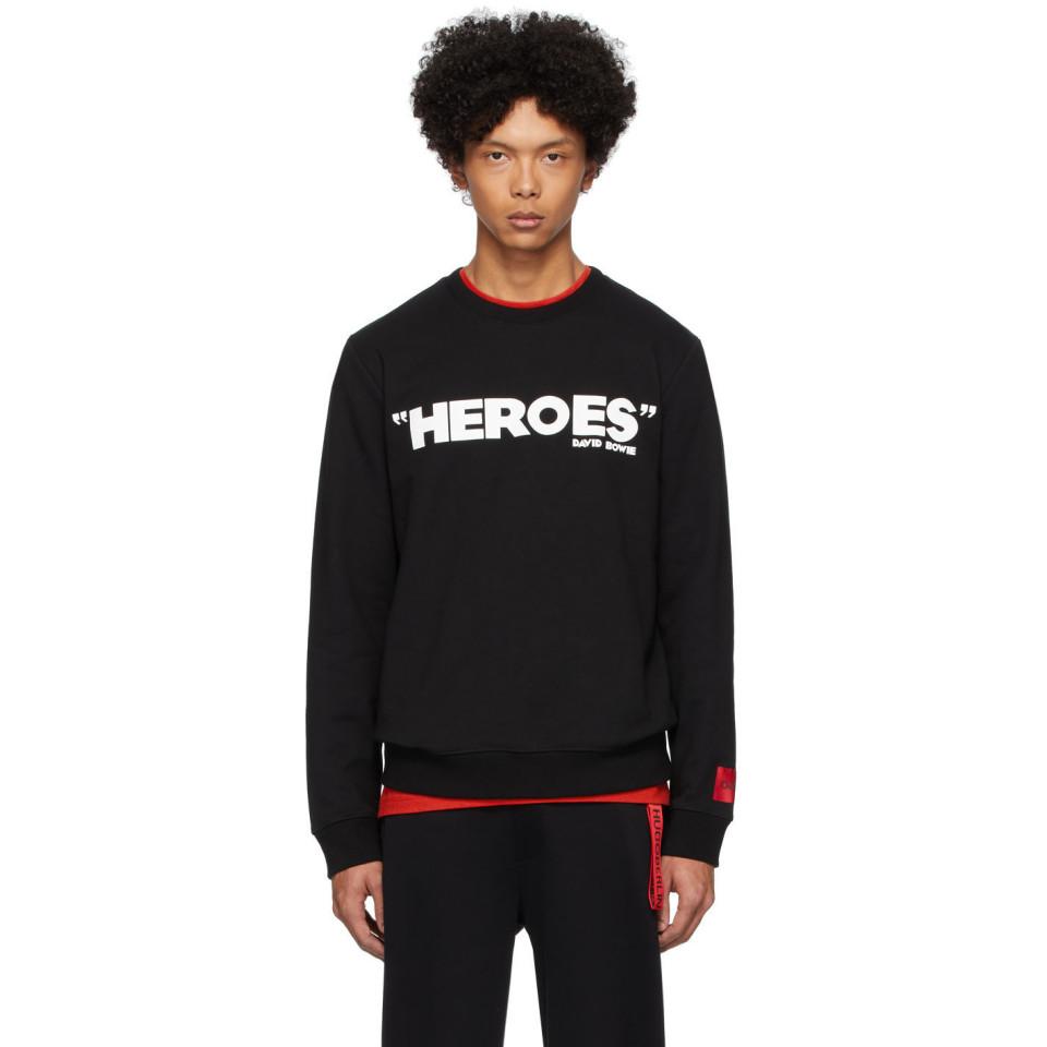 HUGO Black Boss Loves Bowie Edition Heroes Sweatshirt for Men - Lyst
