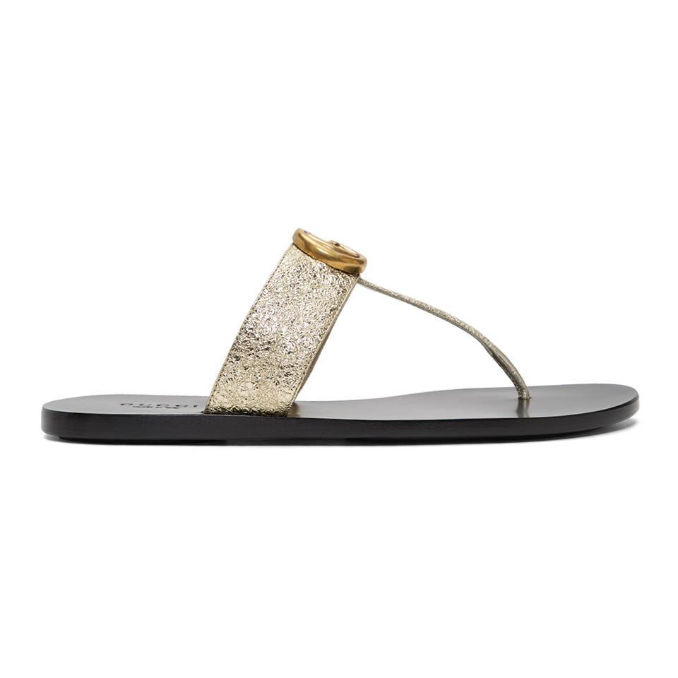 gucci marmont sandals flat