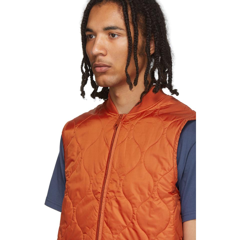 Carhartt WIP Synthetic Orange Volta Liner Vest for Men - Lyst