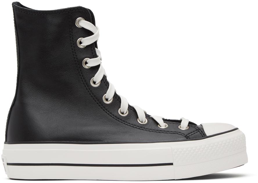 Converse Black Extra High Platform Sneakers for Men | Lyst