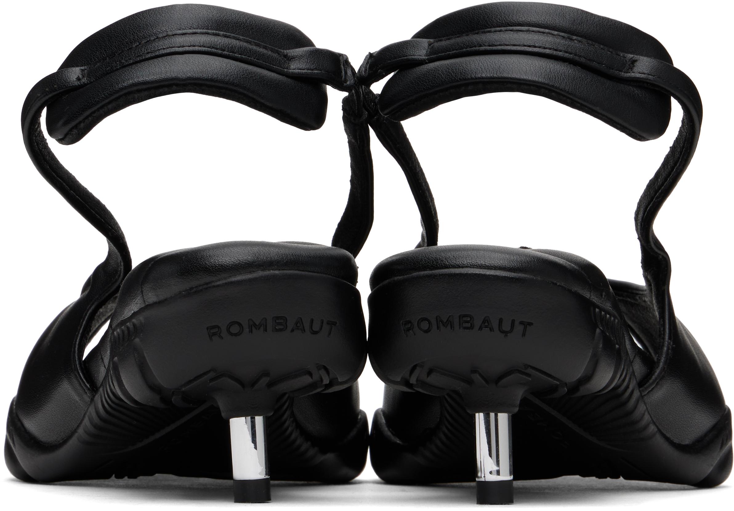 【関税込み】Rombaut ブラック スリング ヒールサンダル Rombaut ブラック スリング ヒールサンダル ブラック | Lyst