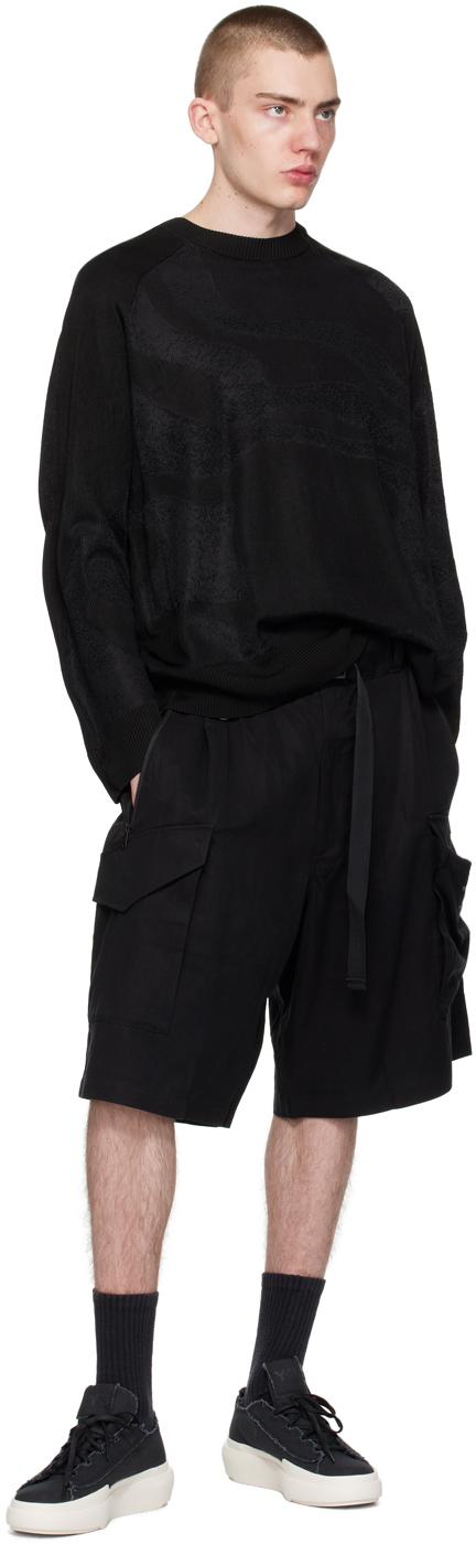 Y-3 メンズ ブラック ジャカード セーター セーター & ニット