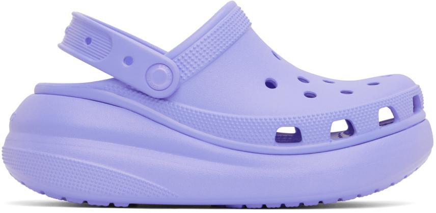 Purple platform crocs hotsell
