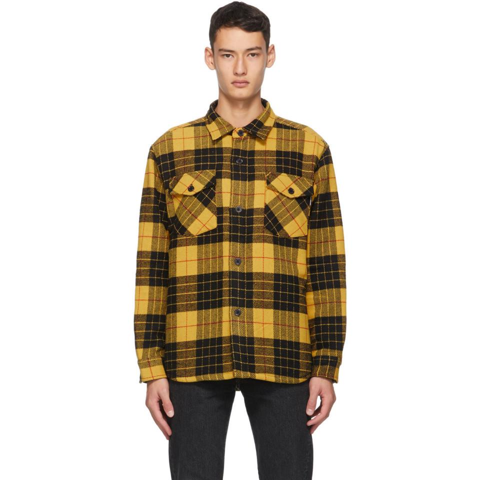 yellow flannel jacket