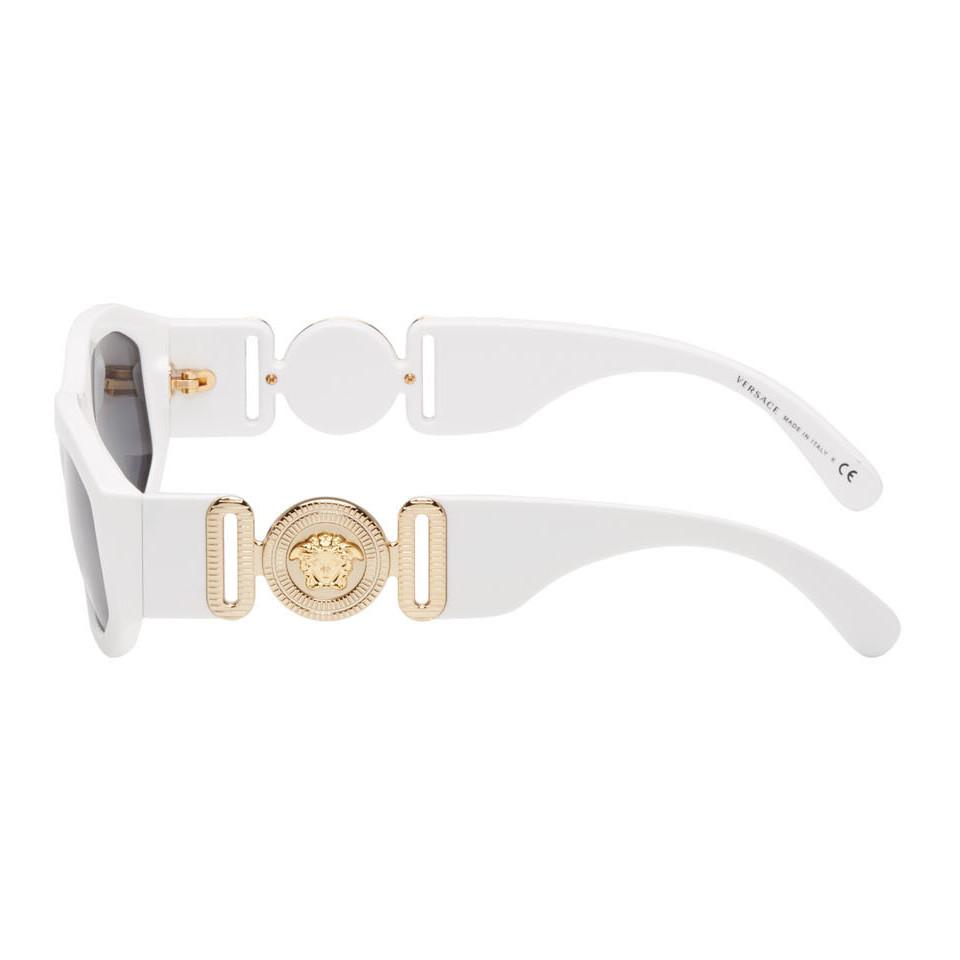 Lunette versace blanche new arrivals