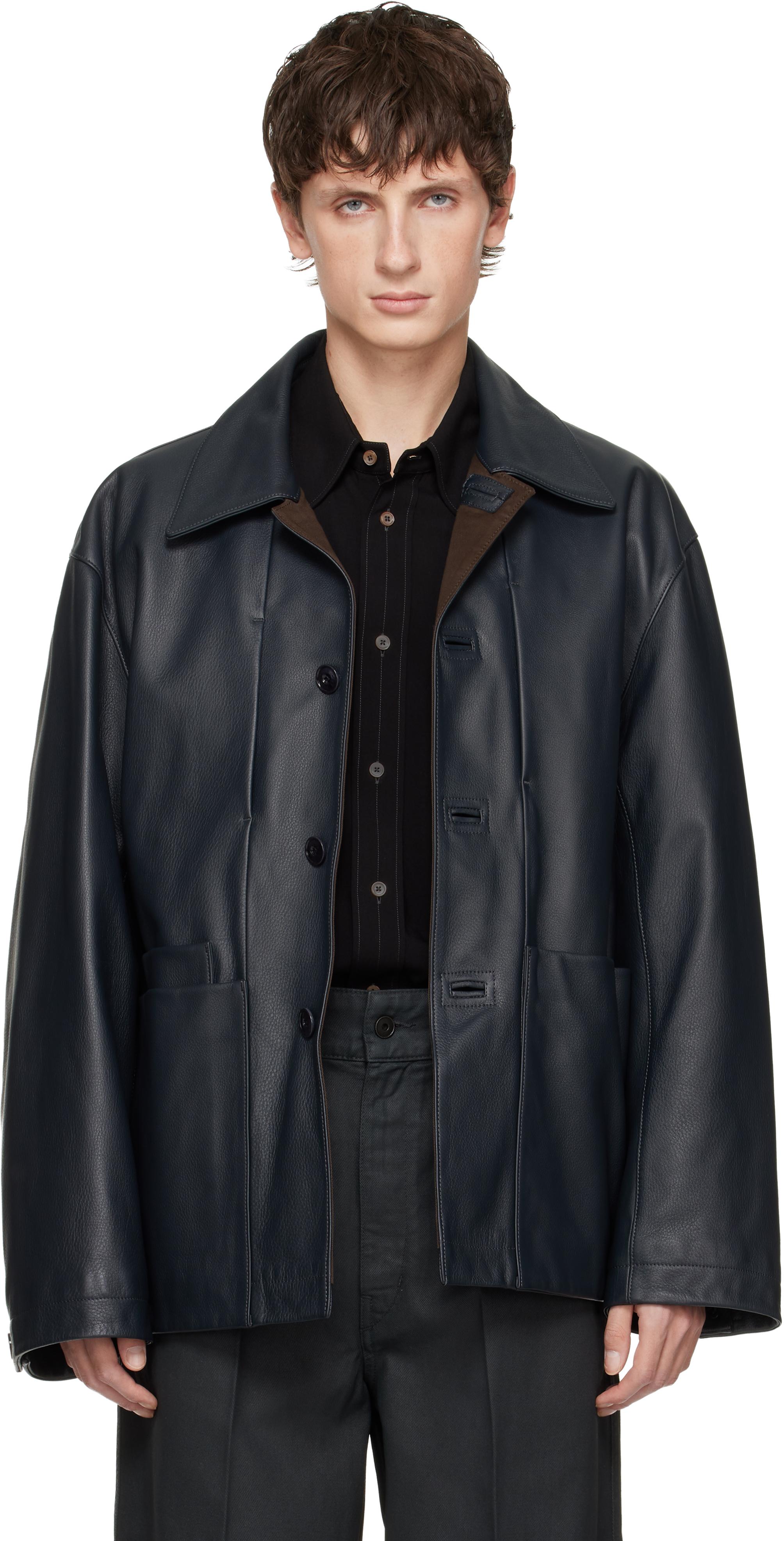 Lemaire Leather jackets for Men | Online Sale up to 25% off | Lyst