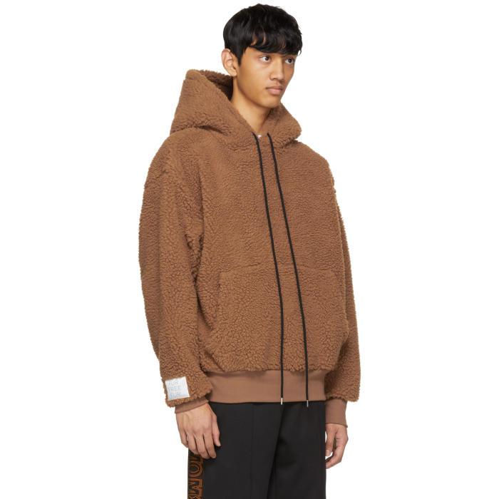 brown teddy hoodie