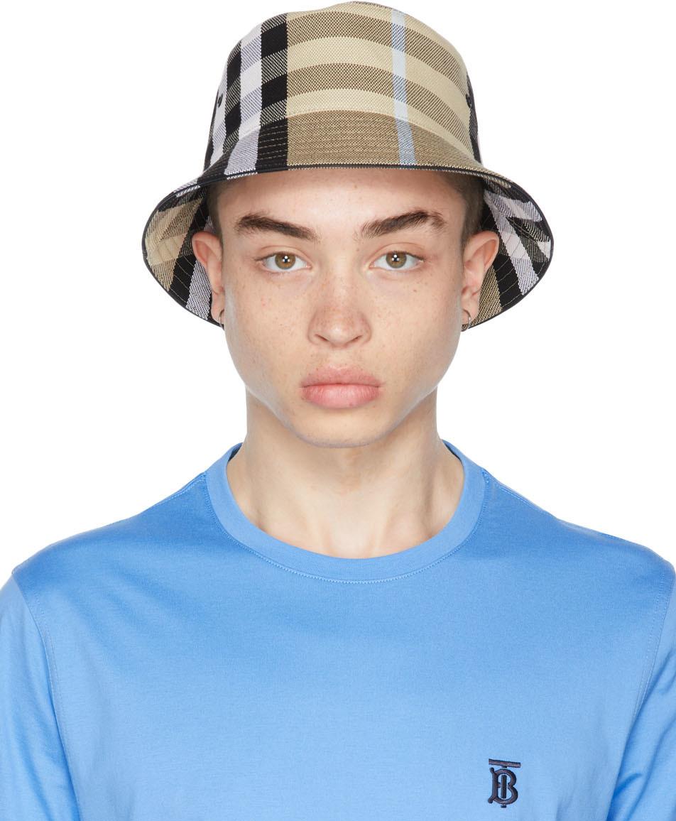 Burberry Cotton Check Bucket Hat in 