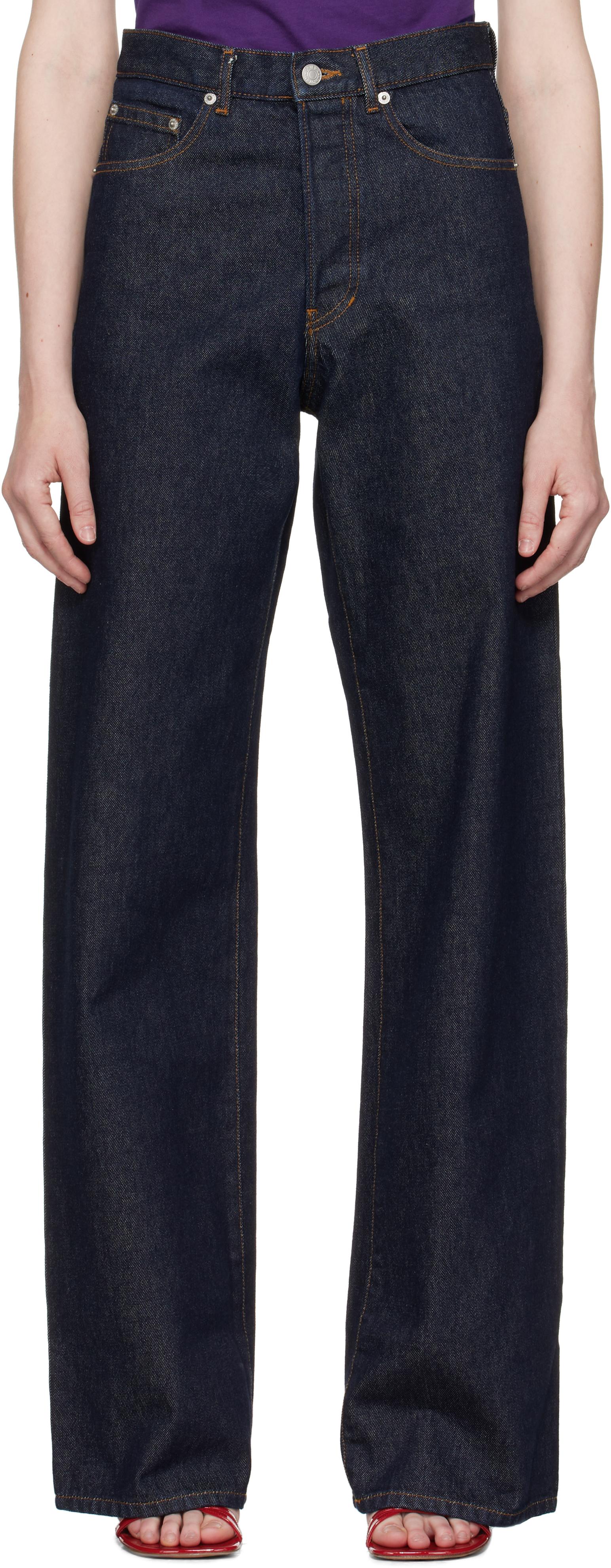 濃紺 Dries Van Noten ストレートデニム w29
