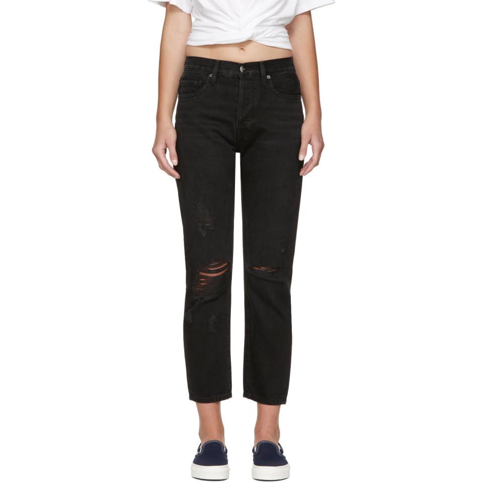 FRAME Denim Black Le Original Jeans | Lyst