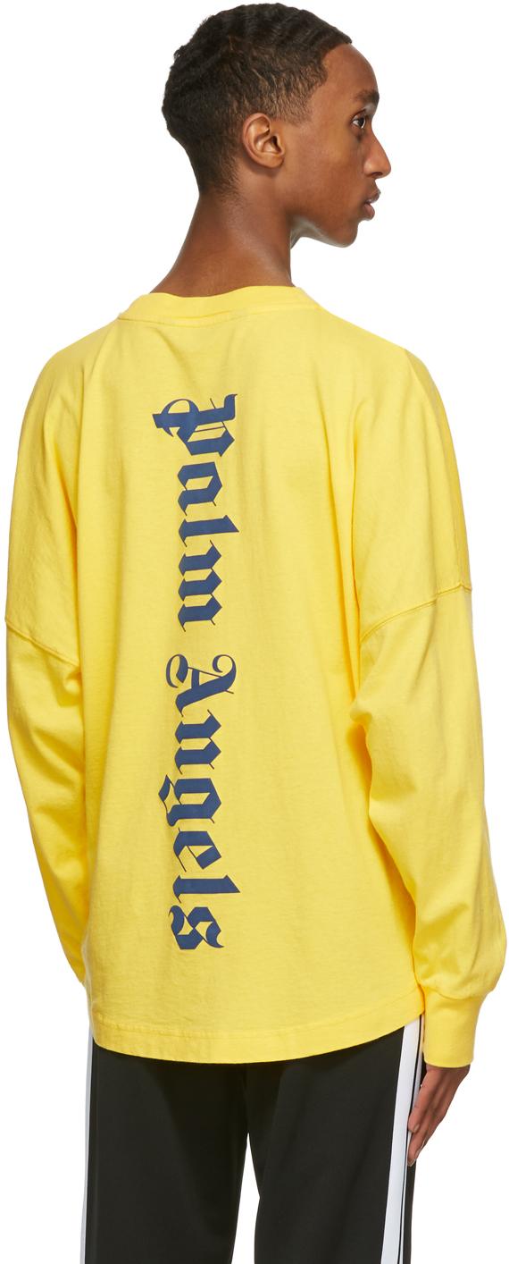Palm Angels Cotton Yellow Ns Logo Long 