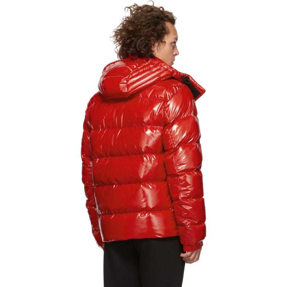 hugo boss red puffer jacket