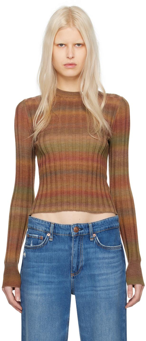 RE DONE Multicolor Poor Boy Sweater in Blue Lyst Canada