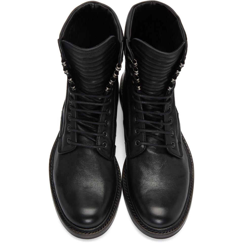Rag & Bone Black Spencer Military Boots for Men - Lyst