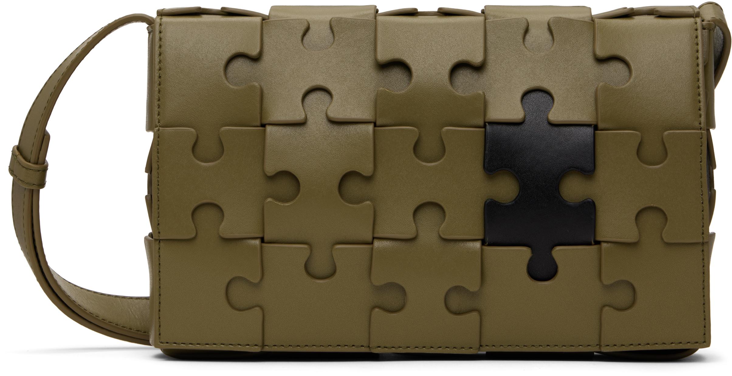 Bottega Veneta Khaki Puzzle Urban Bag in Green for Men | Lyst