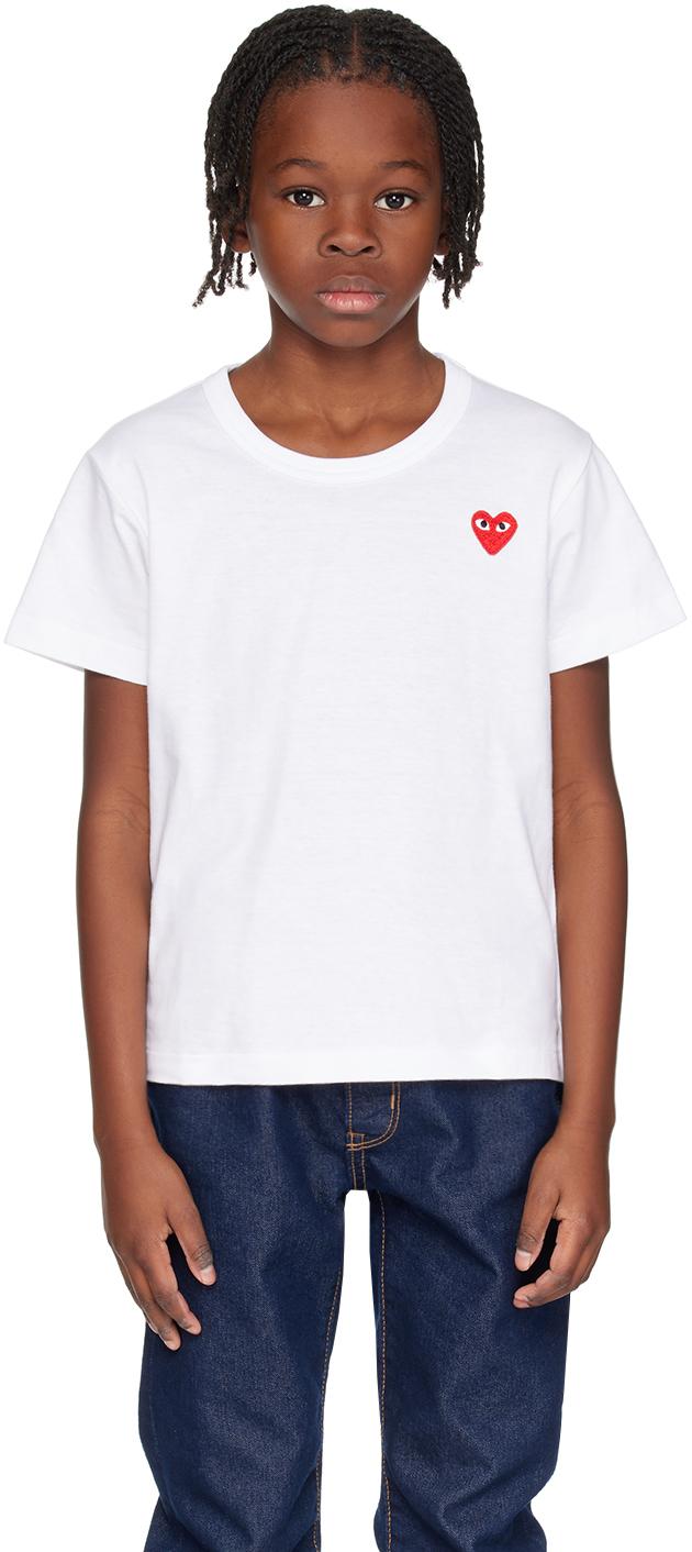 COMME DES GARÇONS PLAY レディース キッズ|ホワイト ハート COMME DES GARÇONS PLAY レディース キッズ|ホワイト ハート