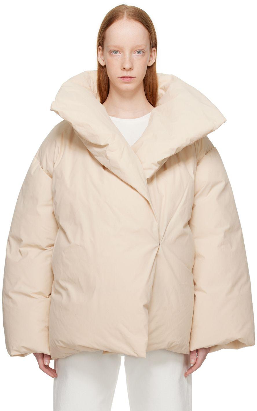 Totême Off-white Signature Down Jacket in Natural | Lyst