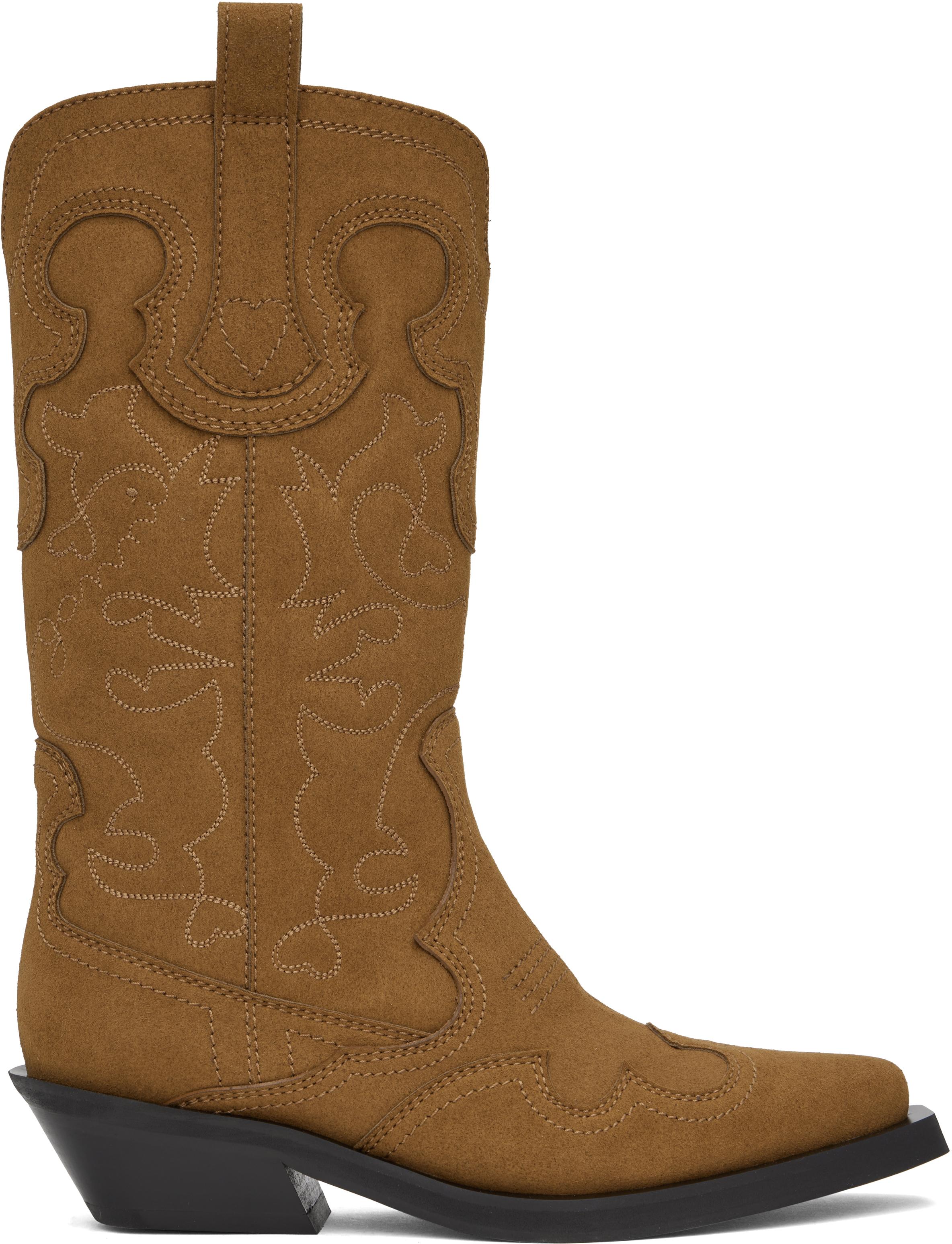 Ganni western boots sale deals